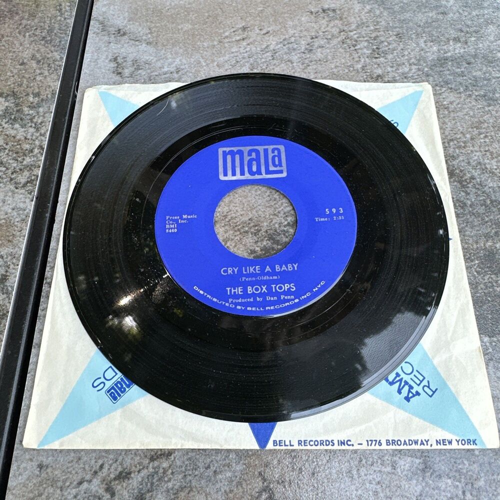 The Box Tops 45 “The Door You Closed To Me” “Cry Like‎ A Baby”